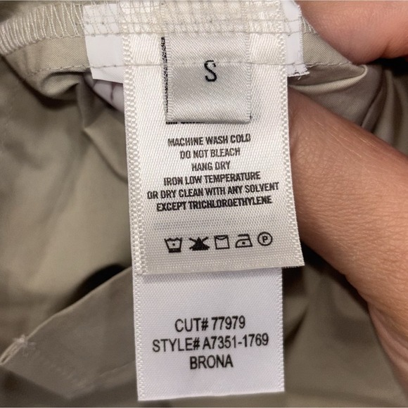 AGOLDE Brona Cotton Button Down Shirt Balsa Beige Oversized NWT Size S - Picture 5 of 8